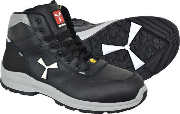 Payper GET FORCE MID S3 ESD SRC Black Safety Ankle Boots